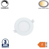 6W LED Einbauleuchte Slim Rund CCT Farbwechsel Dimmbar IP44