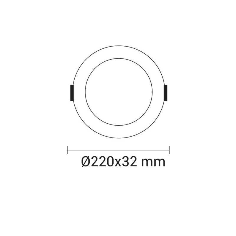 18W LED Einbauleuchte Slim Rund CCT Farbwechsel Dimmbar IP44