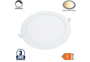 24W LED Einbauleuchte Slim Rund CCT Farbwechsel Dimmbar IP44