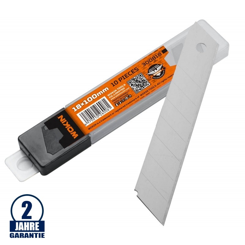 Ersatzklingen für Cuttermesser 18mm 10 Stk.