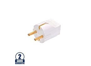 Schutzkontakt Stecker weiß 16A