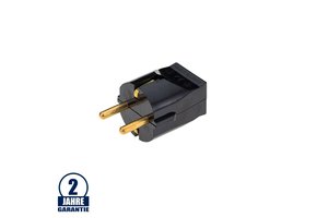 Schutzkontakt Stecker schwarz 16A