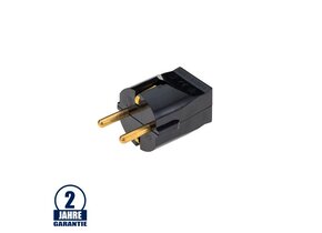 Schutzkontakt Stecker schwarz 16A