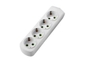 Steckdosenleiste 4-fach ohne Kabel 250V/16A