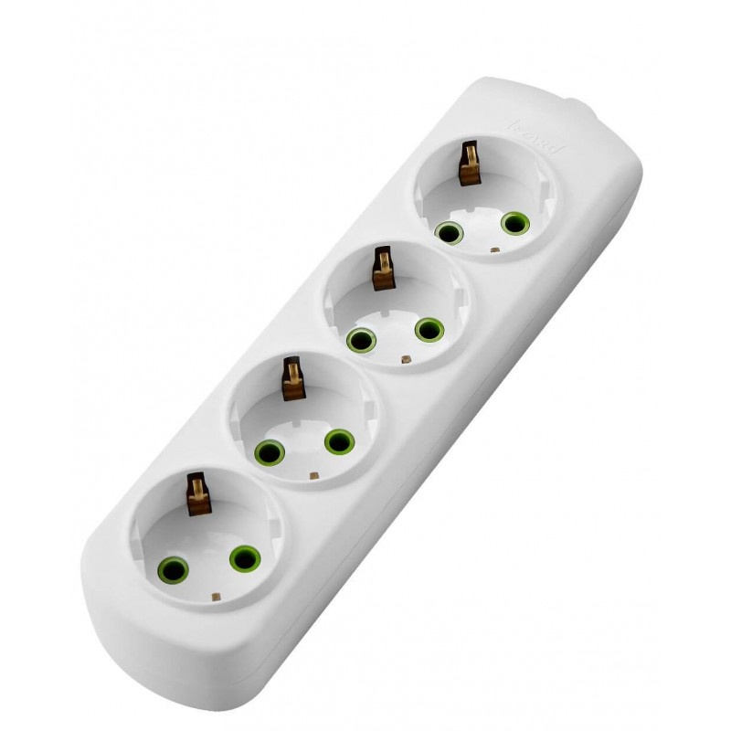 Steckdosenleiste 4-fach ohne Kabel 250V/16A