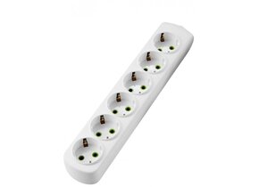 Steckdosenleiste 6-fach ohne Kabel 250V/16A