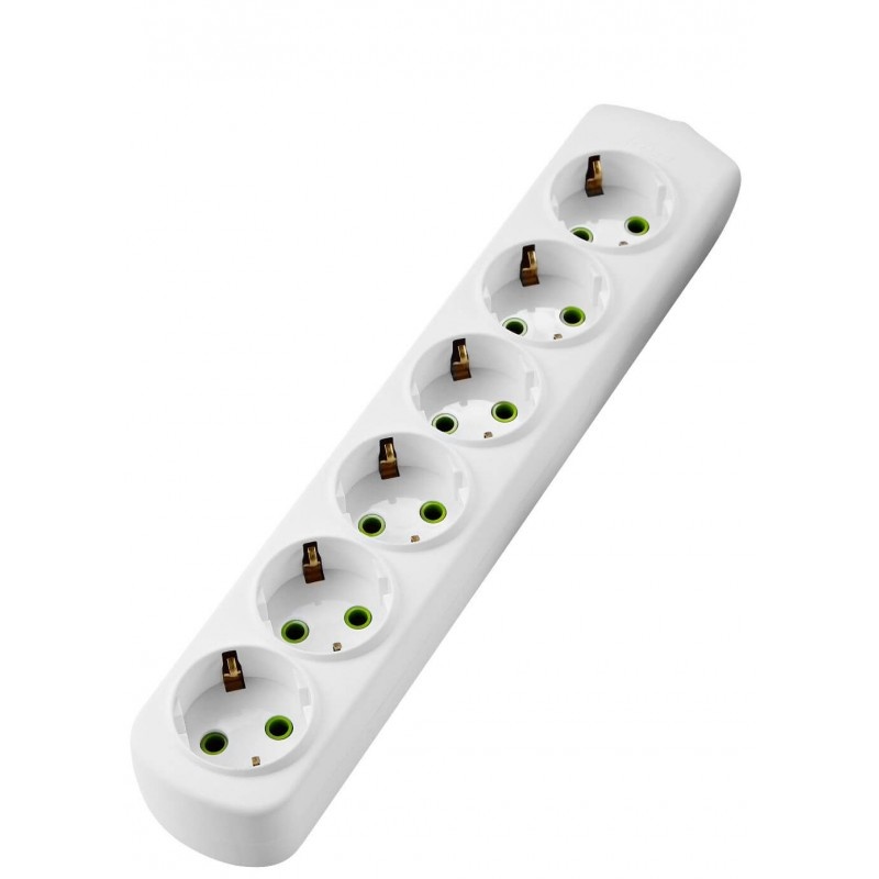 Steckdosenleiste 6-fach ohne Kabel 250V/16A