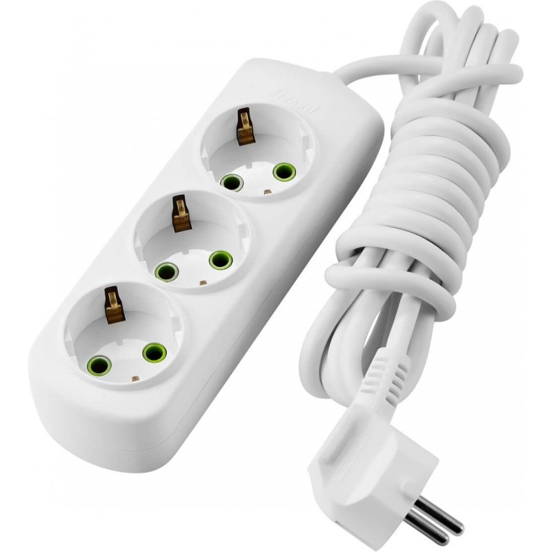 Steckdosenleiste 3-fach 2m Kabel 250V/16A