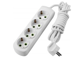 Steckdosenleiste 4-fach 3m Kabel 250V/16A