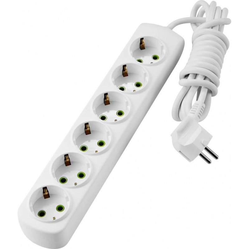 Steckdosenleiste 6-fach 2m Kabel 250V/16A
