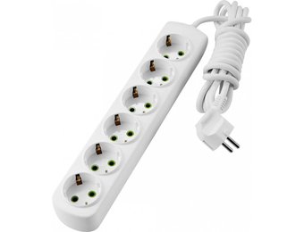 Steckdosenleiste 6-fach 3m Kabel 250V/16A