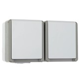 Siemens Delta AP Schuko-Steckdose 2-fach waagrecht 10/16A 250V IP44