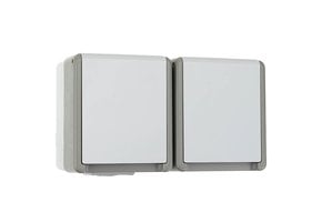 Siemens Delta AP Schuko-Steckdose 2-fach waagrecht 10/16A 250V IP44