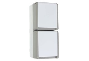 Siemens Delta AP Schuko-Steckdose 2-fach senkrecht 10/16A 250V IP44