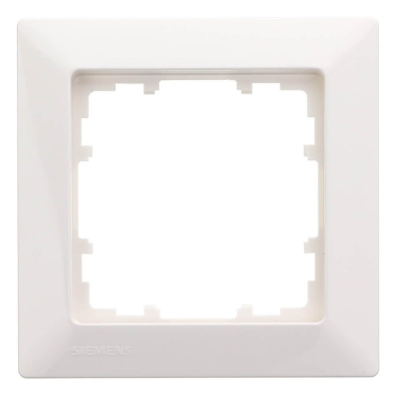 Siemens 1-fach Rahmen titanweiß DELTA line