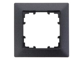 Siemens 1-fach Rahmen carbonmetallic DELTA line