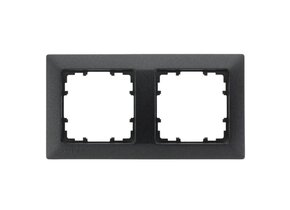 Siemens 2-fach Rahmen carbonmetallic DELTA line