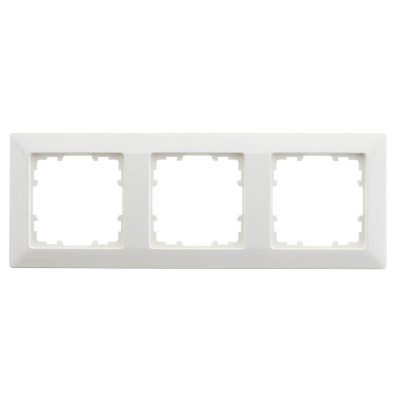 Siemens 3-fach Rahmen titanweiß DELTA line