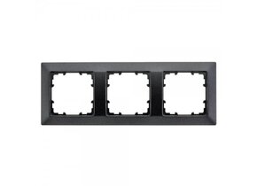 Siemens 3-fach Rahmen carbonmetallic DELTA line