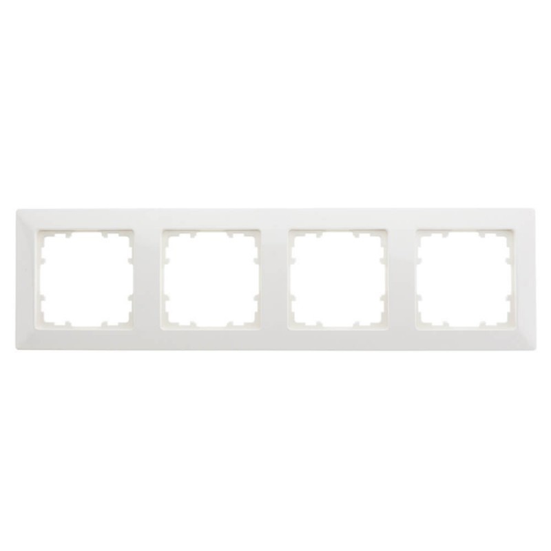 Siemens 4-fach Rahmen titanweiß DELTA line