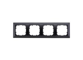 Siemens 4-fach Rahmen carbonmetallic DELTA line