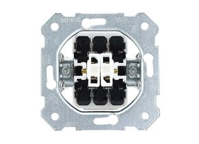 Siemens Doppelwechselschaltereinsatz DELTA 10A 250V