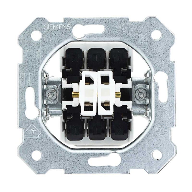 Siemens Doppelwechselschaltereinsatz DELTA 10A 250V