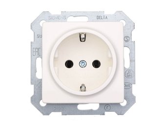 Siemens Schuko-Steckdose titanweiß DELTA i-System 10/16A 250V