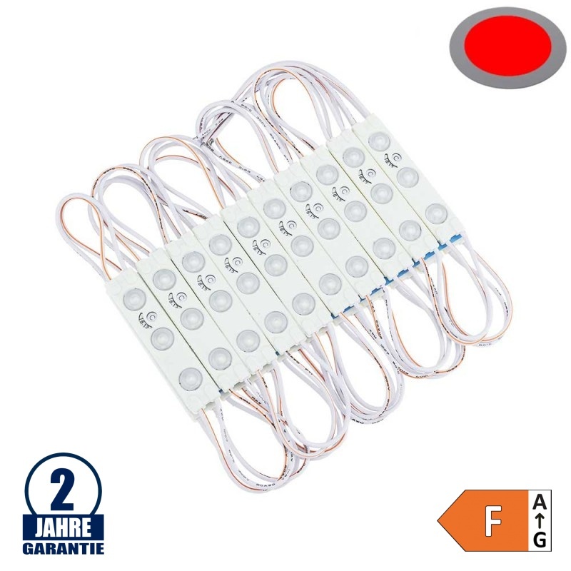 LED 12V SMD 3 2835 Modul 1W IP65 Rot SET 20Stk