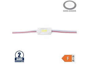 LED 12V SMD 3 3014 Modul 0,36W IP65 Kaltweiß SET 20Stk