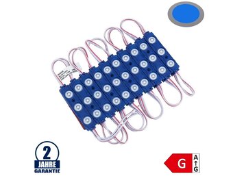 LED 12V SMD 3 2835 Modul 1,5W IP65 Blau SET 20Stk