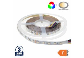 60SMD/m 20W/m 24V Professional Led Streifen RGB+CCT 5m Rolle