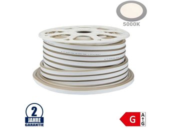 120SMD/m 8,5W 230V Led Flex-Neon Streifen Tageslicht 1m