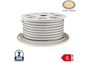 120SMD/m 8,5W 230V LED Flex-Neon Streifen Warmweiß 1m