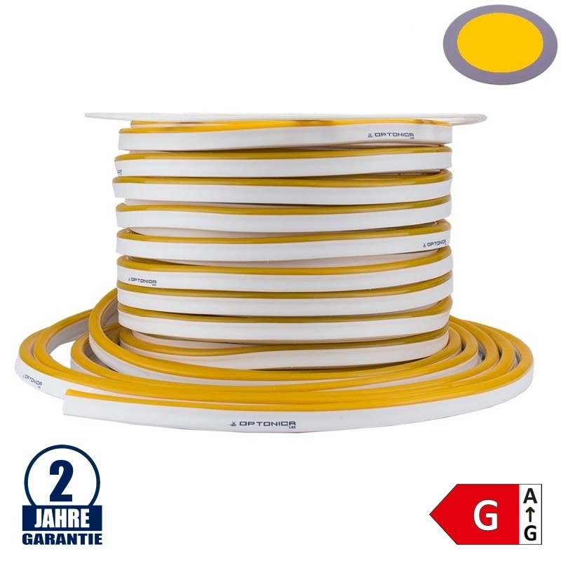 120SMD/m 8,5W 230V Led Flex-Neon Streifen Gelb 1m