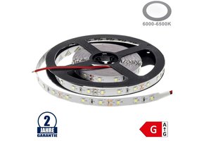 60SMD/m 4,8W/m 12V LED Streifen 3528 Kaltweiß 5m