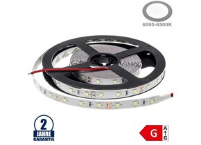 60SMD/m 4,8W/m 12V LED Streifen 3528 Kaltweiß 5m