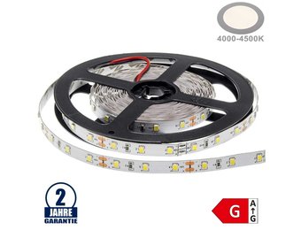 60SMD/m 4,8W/m 12V LED Streifen 2835 Neutralweiß 5m