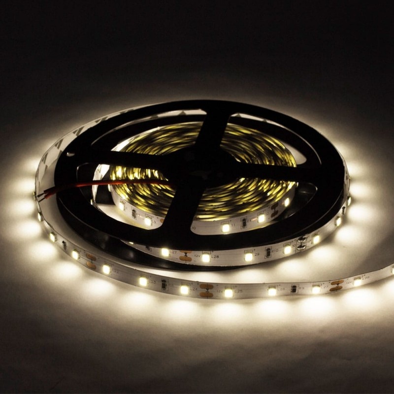 60SMD/m 4,8W/m 12V LED Streifen 3528 Neutralweiß 5m