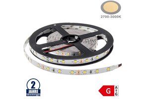 60SMD/m 4,8W/m 12V LED Streifen 2835 Warmweiß 5m