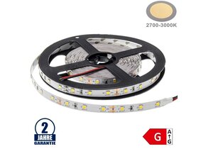 60SMD/m 4,8W/m 12V LED Streifen 2835 Warmweiß 5m