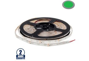 60SMD/m 4,8W/m 12V LED Streifen 3528 Grün Spritzwassergeschützt 5m
