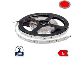 60SMD/m 4,8W/m 12V LED Streifen 3528 Rot 5m
