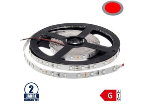 60SMD/m 4,8W/m 12V LED Streifen 3528 Rot 5m