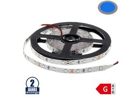 60SMD/m 4,8W/m 12V LED Streifen 3528 Blau 5m