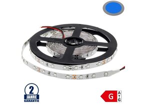 60SMD/m 4,8W/m 12V LED Streifen 3528 Blau 5m