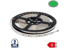 60SMD/m 4,8W/m 12VLED Streifen 3528 Grün Spritzwassergeschützt 5m