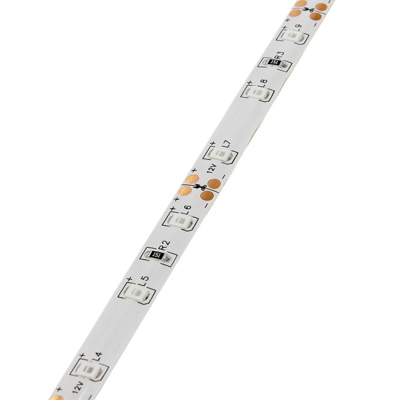 60SMD/m 4,8W/m 12VLED Streifen 3528 Grün Spritzwassergeschützt 5m