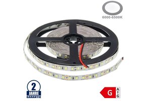120SMD/m 9,6W/m 12V LED Streifen 3528 Kaltweiß 5m