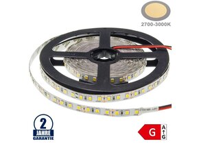 120SMD/m 9,6W/m 12V LED Streifen 3528 Warmweiß 5m